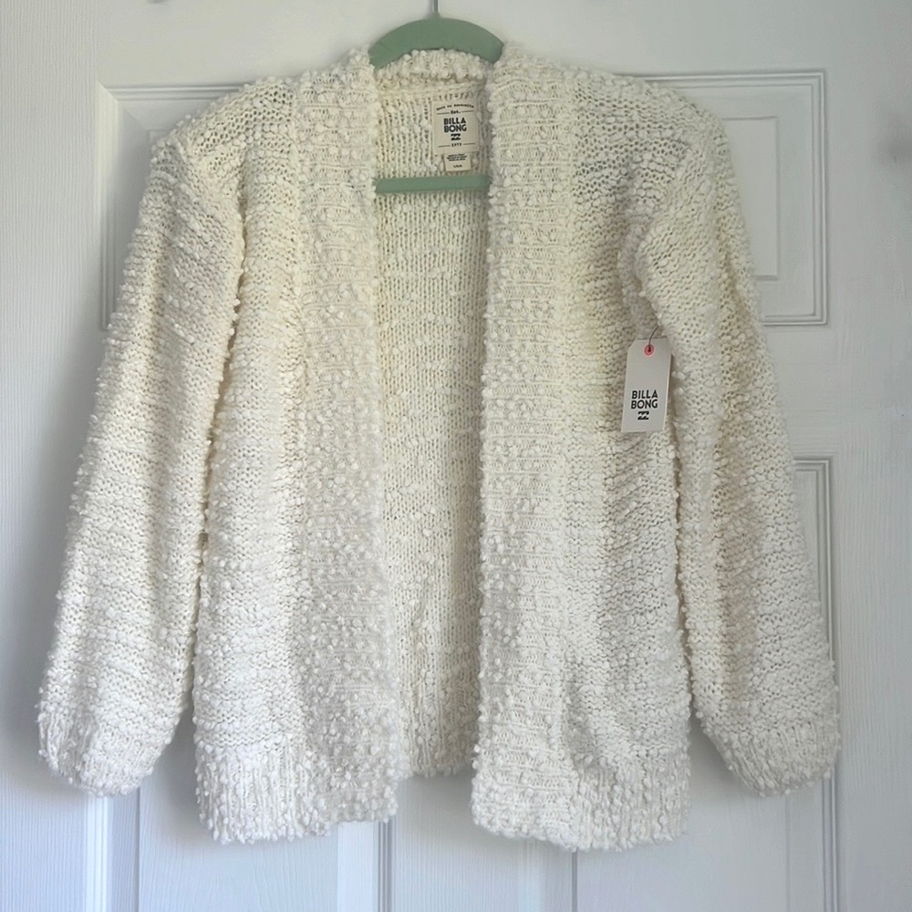 NWT Girls Billabong cardigan